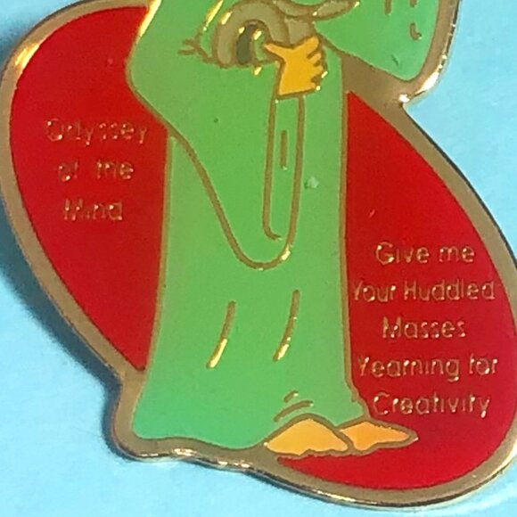 2 New York, Statue of LIBERTY OotM -OM Odyssey of the Minds Pins - Picture 3 of 5